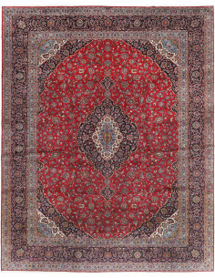 Kashan 400x495 Cm Kashan, Persia, Lana Cardata A Mano,