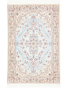 Nain 6la 81x122 Cm Nain 6la, Persia, Lana Cardata A Mano E