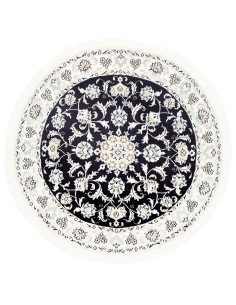 Nain Kashmar 140x140 Cm Nain Kashmar, Persia, Hand-carded