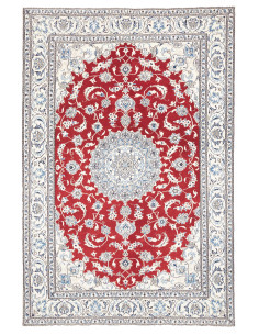 Tappeto Nain Kashmar Persia 198x293 Rosso Crema