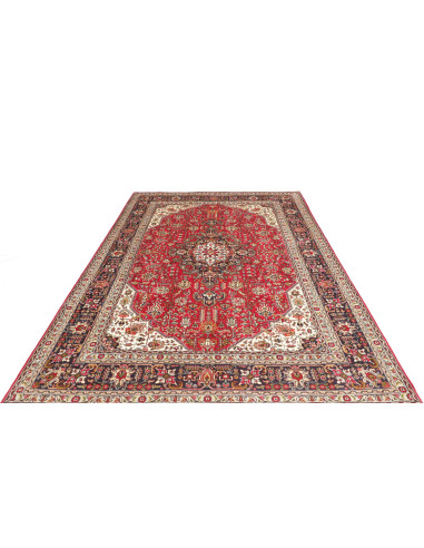 Tappeto Tabriz Persia 200x302 Rosso Blu Notte