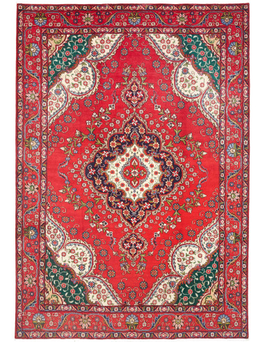Tappeto Tabriz Persia 210x300 Rosso Blu