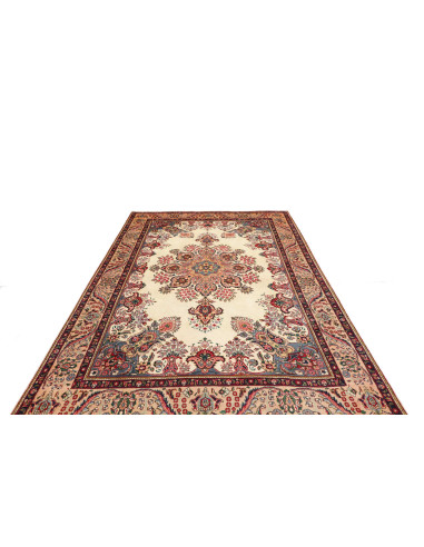 Hand Made Rug Tabriz Persia 198x304 Cream Red
