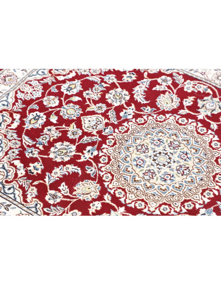 Hand Made Rug Nain 9la Persia 82x118 Red Cream