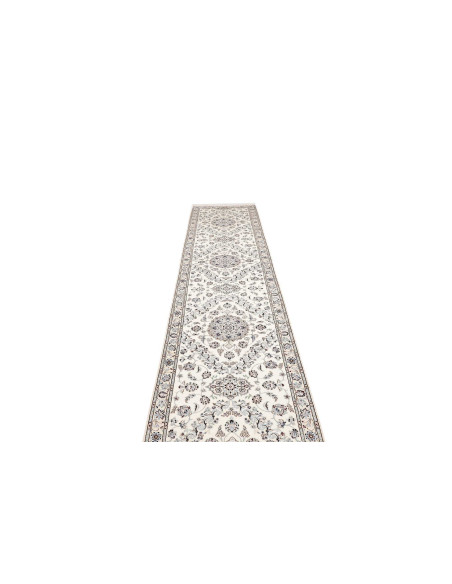 Nain 6la 80x422 Cm Nain 6la, Persia, Lana Cardata A Mano E