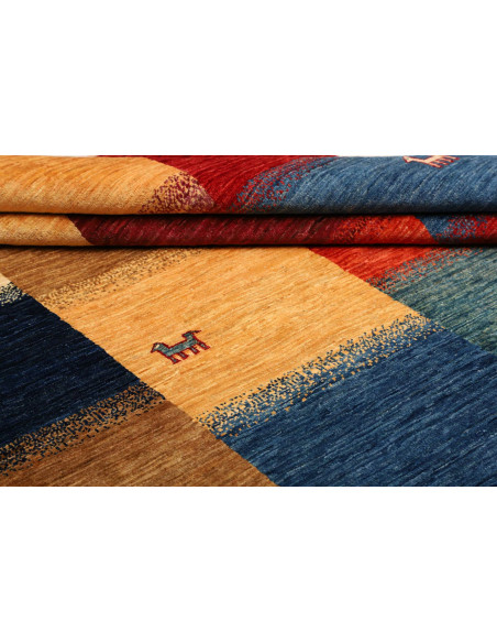 Tappeto Fun Collection Pakistan marrone grigio 166x235