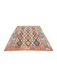 Kilim 174x235 Cm Kilim, Afghanistan, Hand-carded Wool warp: 2