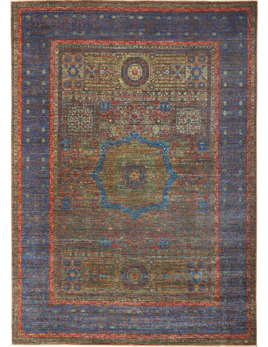 Tappeto Mamlouk Pakistan 175x240 Blu Notte Verd