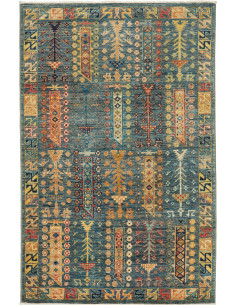 Tribal 100x154 Cm Tribal, Pakistan, Lana Cardata A Mano