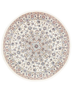 Nain 9la 200x200 Cm Nain 9la, Persia, Hand-carded Wool And