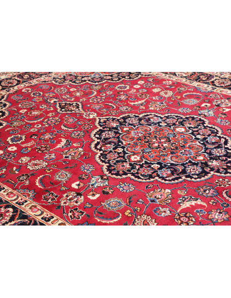 Mashad 240x332 Cm Mashad, Persia, Lana Cardata A Mano