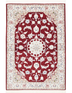Nain 9la 105x150 Cm Nain 9la, Persia, Lana Cardata A Mano E
