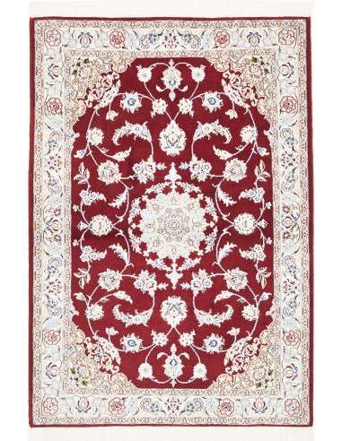 Nain 9la 105x150 Cm Nain 9la, Persia, Lana Cardata A Mano E