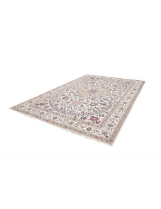 Tappeto Nain Kashmar Persia 242x350 Avorio Blu 2