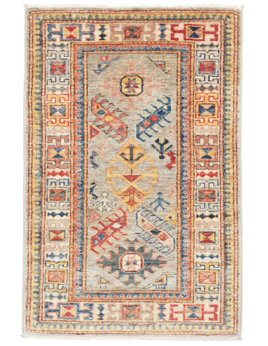 Kazak Fine 63x99 Cm Kazak Fine, Pakistan, Hand-carded Wool