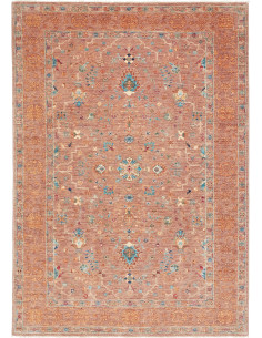 Rug Ziegler Fine Pakistan 166x238 Terracotta Blu