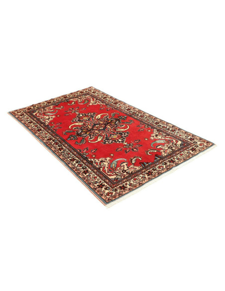Rug Hamadan Persia red grey 106x152