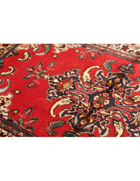 Rug Hamadan Persia red grey 106x152