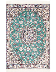 Nain 9la 80x120 Cm Nain 9la, Persia, Hand-carded Wool And