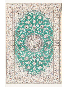 Nain 9la 103x150 Cm Nain 9la, Persia, Lana Cardata A Mano E