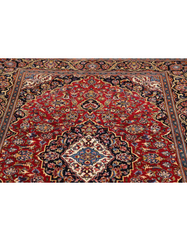 Kashan Fine 140x217 Cm Kashan Fine, Persia, Hand-carded Wool