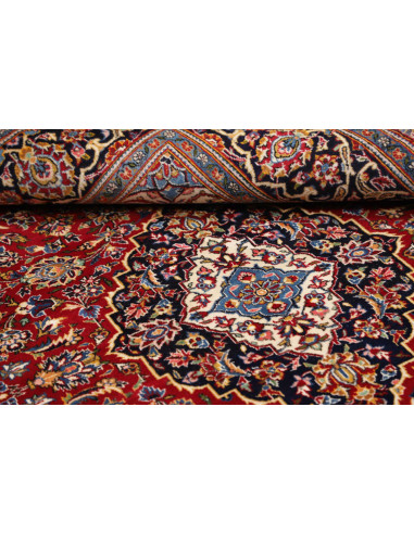 Kashan Fine 140x217 Cm Kashan Fine, Persia, Hand-carded Wool