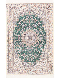Nain 9la 105x154 Cm Nain 9la, Persia, Lana Cardata A Mano E