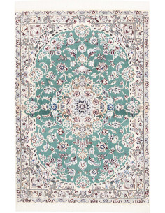 Nain 9la 102x151 Cm Nain 9la, Persia, Lana E Seta, Annodato