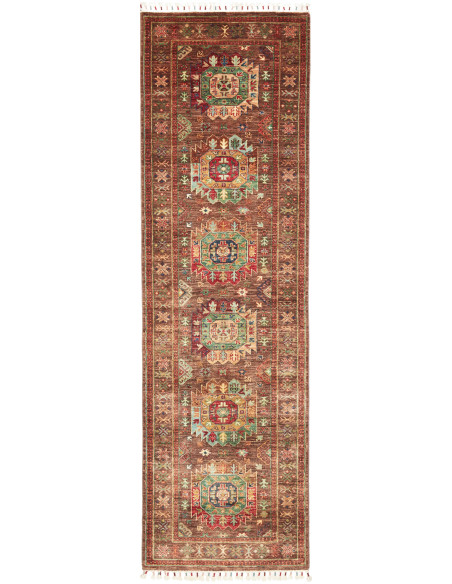Rug Samarkand Pakistan 83x278 Rust Brown Teal G