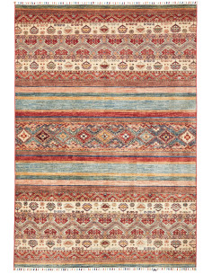 Tappeto Samarkand Pakistan 164x239 Rosso Terrac