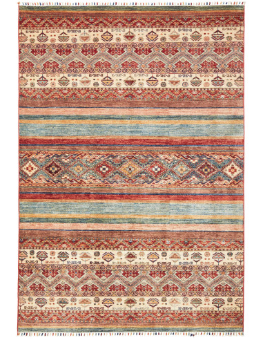 Tappeto Samarkand Pakistan 164x239 Rosso Terrac