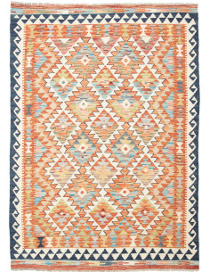 Kilim 126x180 Cm Kilim, Afghanistan, Hand-carded Wool,