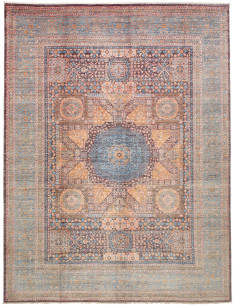 Tappeto Mamlouk Pakistan 276x356 Blu Polveroso