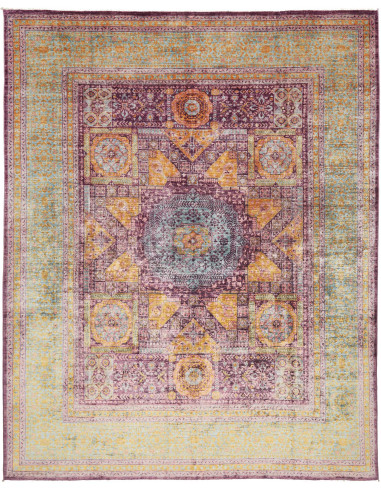 Tappeto Mamlouk Pakistan 245x298 Borgogna Ocra