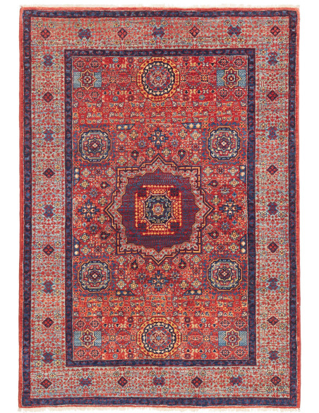Rug Mamlouk Pakistan 103x147 Red Blue
