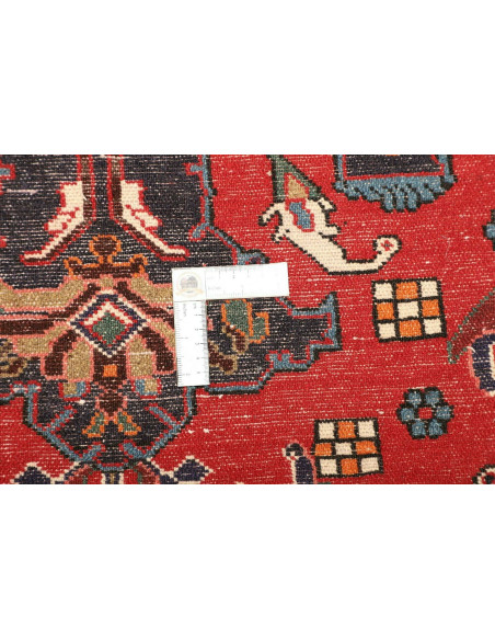 Tappeto Hamadan Persia grigio marrone 112x165