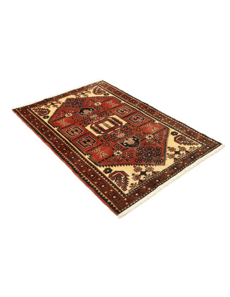 Tappeto Hamadan Persia marrone grigio 104x150