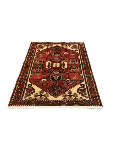 Tappeto Hamadan Persia marrone grigio 104x150