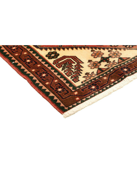 Tappeto Hamadan Persia marrone grigio 104x150