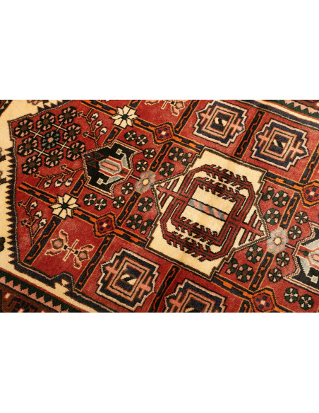 Tappeto Hamadan Persia marrone grigio 104x150