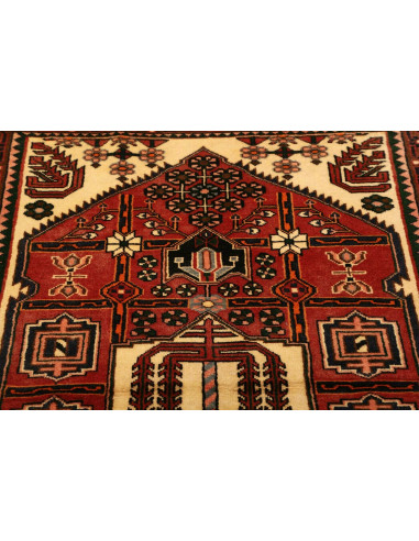 Tappeto Hamadan Persia marrone grigio 104x150