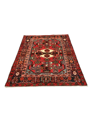 Tappeto Hamadan Persia marrone giallo 110x160