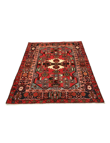 Tappeto Hamadan Persia marrone giallo 110x160