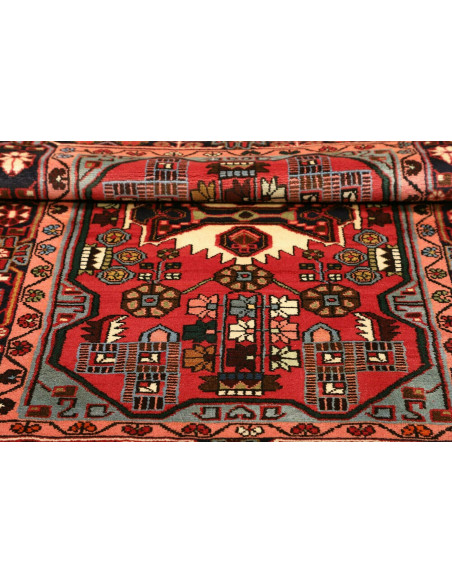 Tappeto Hamadan Persia marrone giallo 110x160