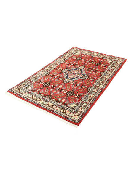 Rug Hamadan Persia red grey 102x154