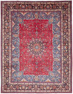 Mashad 298x384 Cm Mashad Persia Hand-carded Wool On Cotton