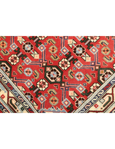 Tappeto Hamadan Persia rosso grigio 102x154