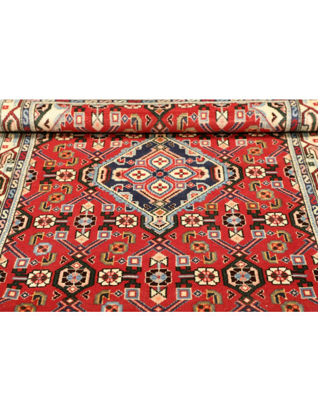 Rug Hamadan Persia red grey 102x154