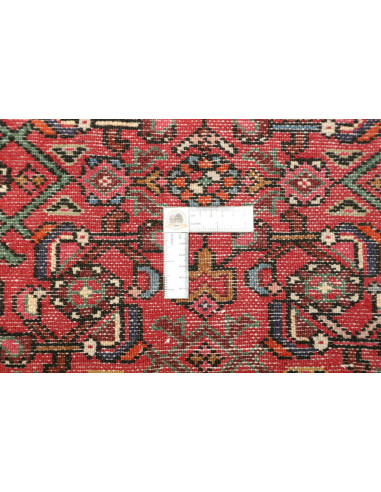 Tappeto Hamadan Persia rosso grigio 102x154