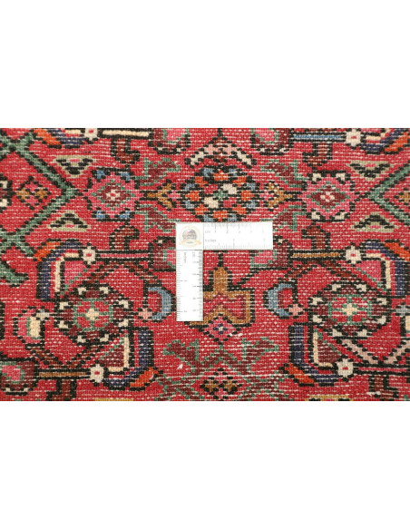 Tappeto Hamadan Persia rosso grigio 102x154